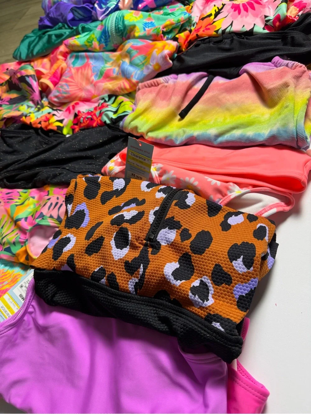 Bulk for Resellers Cat & Jack Girls Swim Mix — Bright Multi-Color Assortment